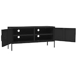 thumbnail of Mueble para TV de acero negro 105x35x50 cm