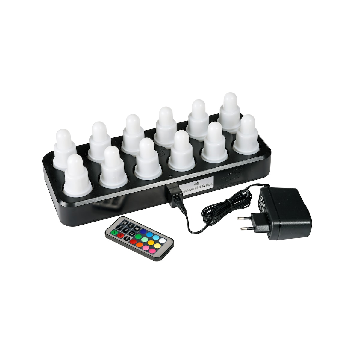 LED-Set, Mehrfarbig, Wiederaufladbar, 12 Stück 70 x 40 mm 13 Std. Weiß, 1 Stk/Krt (1 x 1 Stk)