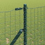 thumbnail of vidaXL Zaun mit Pfosten Grün 1,4 x 10 m Stahl und PVC