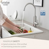 thumbnail of Grifo Calentador Agua Eléctrico Instantáneo de Mesa Bajo Consumo, Acero Inox, Display, Camping, Briebe,  IH1205, Acero Inoxidable
