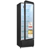 thumbnail of Exquisit Glastürkühlschrank, 280l Getränkekühlschrank mit LED, Umluft, 5 verstellbare Ablagen, CoolPro, GKS260-GT-431D schwarz