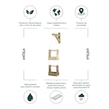 thumbnail of HORTALIA Jardineira suspensa Woody 2B em madeira tratada para exterior