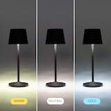 thumbnail of FORLIGHT TRETA CLASSIC Lámpara de mesa LED. Inalámbrica, portátil y recargable. IP54 Interior y exterior.Carga USB. Regulable.Color Negro