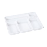 thumbnail of 200 Plateaux Repas 5 Compartiments Blancs 290 x 224 x H. 30 mm en PS Pratiques et Résistants pour Usage Alimentaire - D-Work
