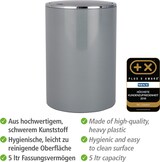 thumbnail of WENKO Schwingdeckeleimer Mod. Inca Grey, hochwertiger Kunststoff, 5 Liter