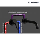 thumbnail of NAVIS | Rubinetteria da bagno montaggio a parete Ottone spazzolato in 2 parti | Miscelatore semplice in acciaio inox rubinetto per hotel  gastronomia