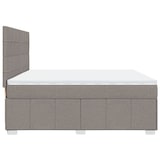 thumbnail of vidaXL Boxspringbett mit Matratze Taupe 200x200 cm Stoff