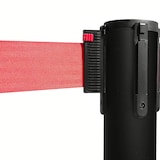 thumbnail of Danieli Store | Poste separador negro con Cinta Extensible hasta 3 mt, retráctil y con Sistema de Seguridad | Base Reforzada y cinta roja 3mt