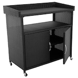 thumbnail of METRO PROFESSIONAL Servicestation Barbados, Aluminium/Polyrattan, 112 x 56 cm, schwarz