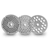 thumbnail of VERTES elektrische vleesmolen, RVS, 1100W, 220 kg/u, maat 12, professioneel horeca, 2 trechters, 4 schijven, 2 messen