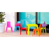 thumbnail of garbar JULIETA Cadeira-Mesa Crianças Interior, Exterior Set 4+1 Azul Celeste/Rosa/Vermelho/Laranja/Verde Limão