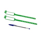 thumbnail of CombiCraft Kunststof Beschrijfbare Polsbandjes Groen - 100 stuks