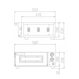 thumbnail of Four à pizza électrique EASYLINE avec 1 chambre de cuisson, 585 x 570 mm