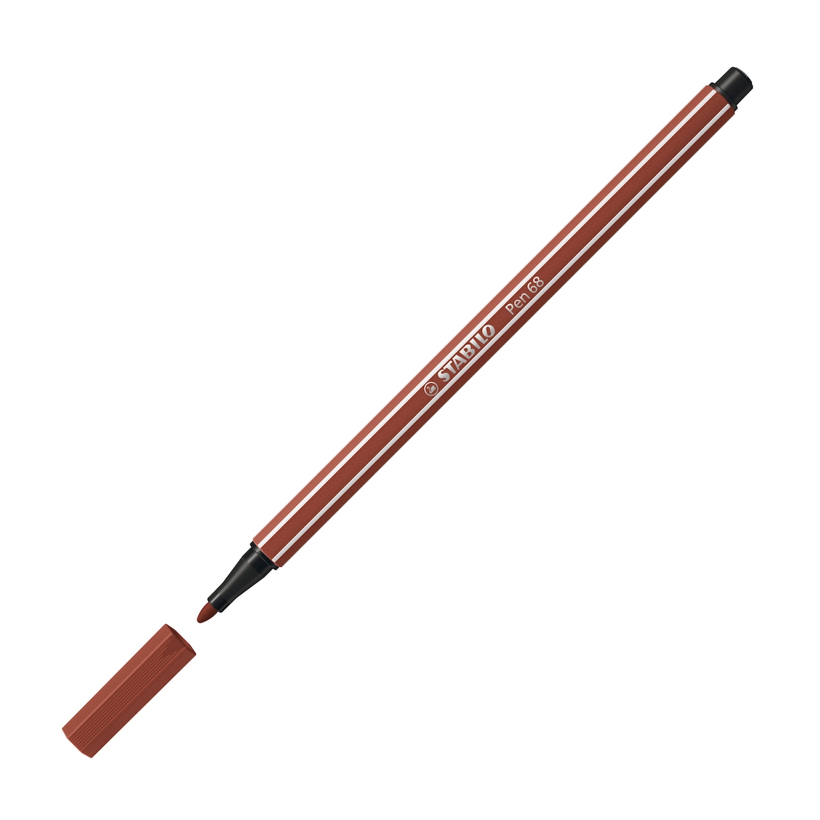 STABILO feutre de dessin pointe moyenne Pen 68 marron chocolat