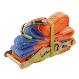 thumbnail of 4x Spanngurte Autotransport Zurrgurt Radsicherung PKW KFZ Trailer Anhänger Verzurrsystem ORANGE