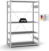 thumbnail of PROREGAL Profi-Lagerregal Stecksystem | Grundregal/Grundfeld | HxBxT 200x130x60cm | Fachlast 110kg | Verzinkt