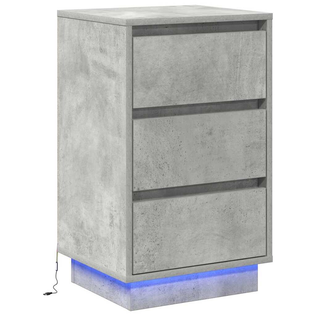 Nachtkastje 40x35x62,5 cm bewerkt hout wit | -nl