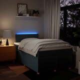 thumbnail of vidaXL Boxspringbett mit Matratze Blau 120x200 cm Stoff