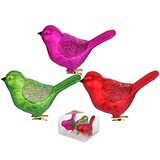 thumbnail of 3 Christbaumschmuck Vögel auf Clip 9cm Kunststoff Christbaumkugeln Große Weihnachtskugeln Weihnachtsbaum Deko Weihnachtsbaumschmuck Bunt Mille Fiori