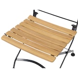 thumbnail of METRO PROFESSIONAL Sedia pieghevole Baviera set di 2, acciaio/legno di acacia, naturale/nero