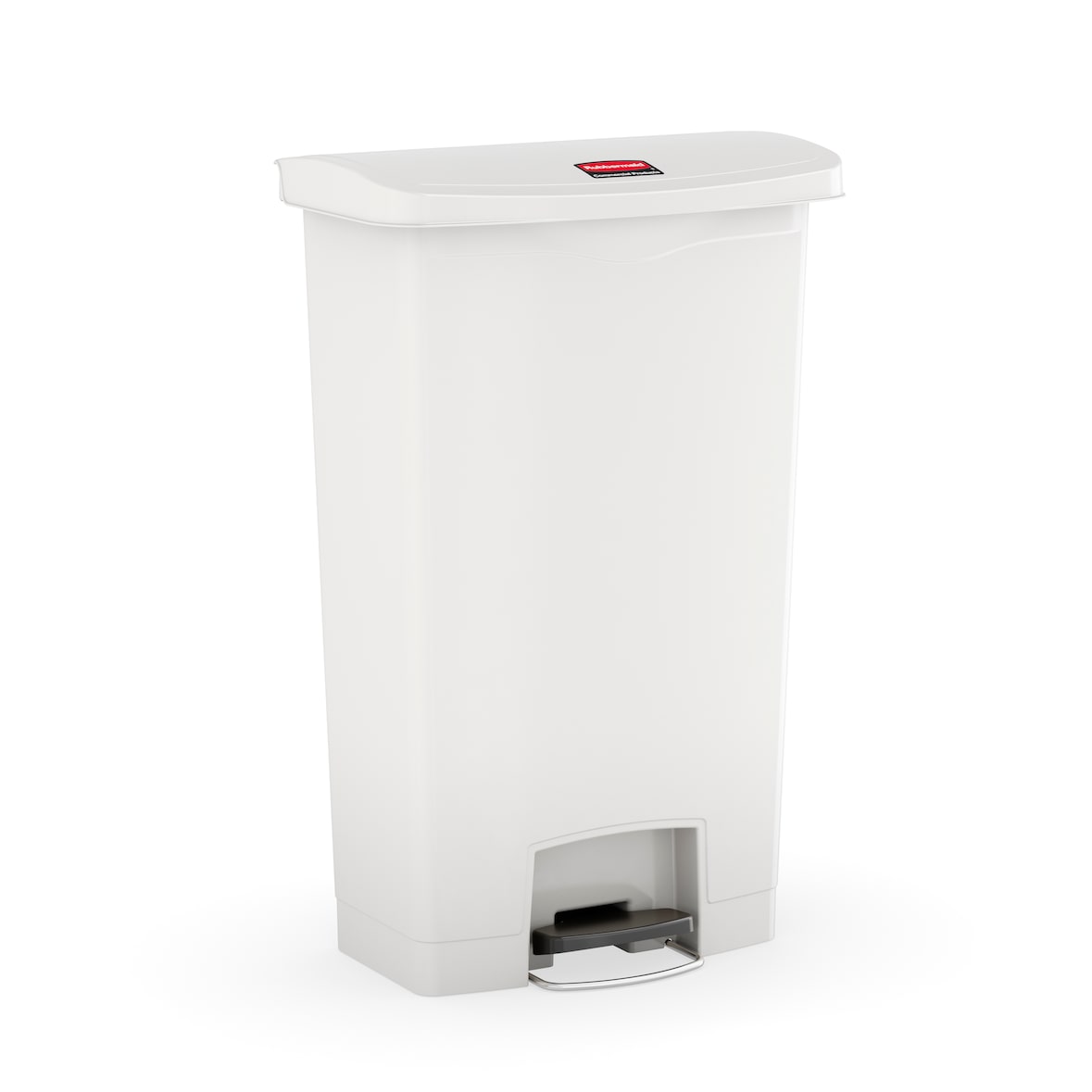 Rubbermaid Slim Jim Step On container Front Step kunststof 68 ltr - wit