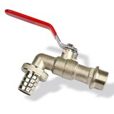 thumbnail of Messing Kugelauslaufhahn 1 Zoll 33mm Absperrhahn Kugelhahn Garten Auslaufhahn