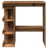 thumbnail of Mesa de bar con estante madera envejecida 100x48x101,5 cm