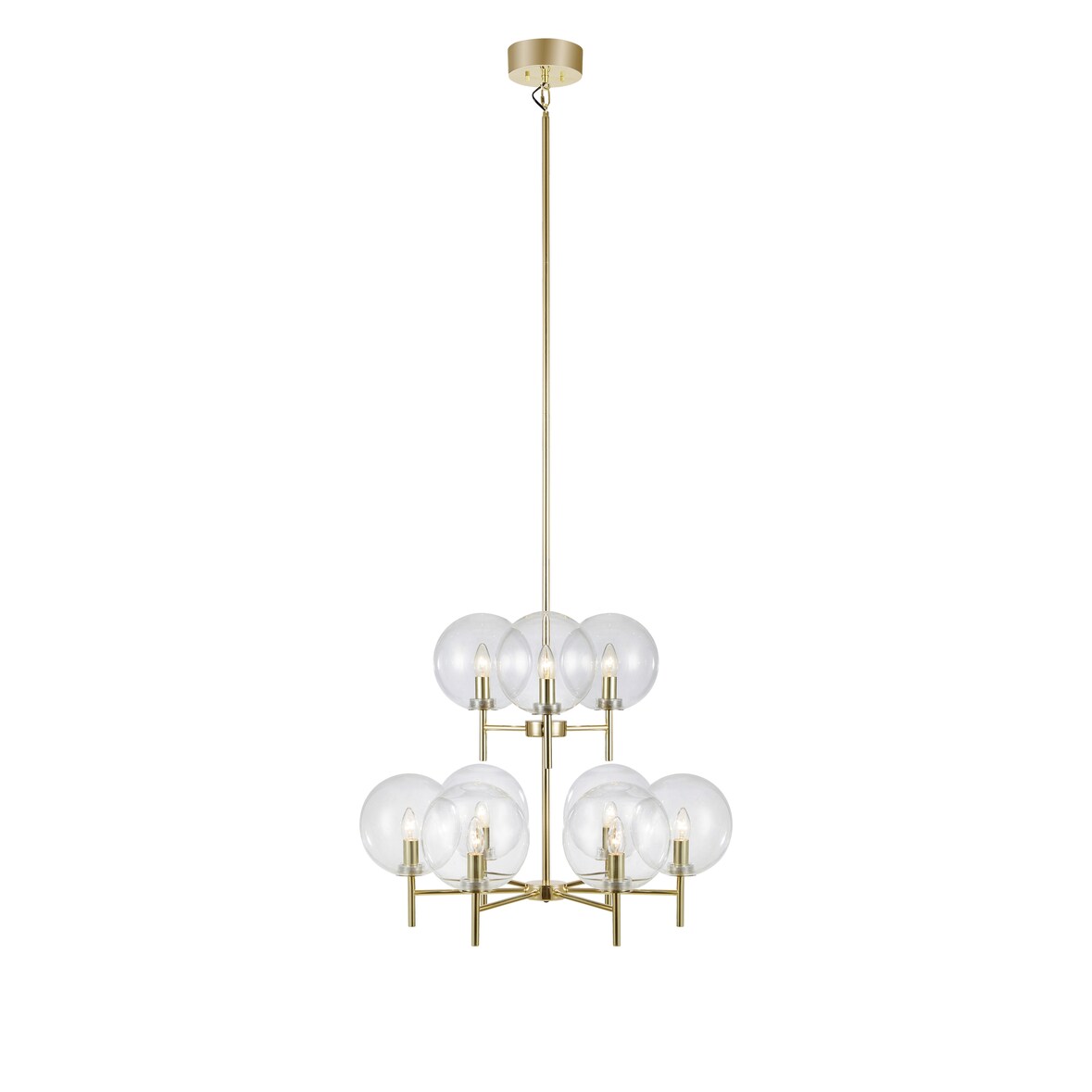 Markslöjd Crown Deckenlampe 9L Messing