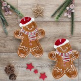 thumbnail of 2er Set Candyman Keksteller Lebkuchenmann L22xB17cm Steingut Gebäck Weihnachten