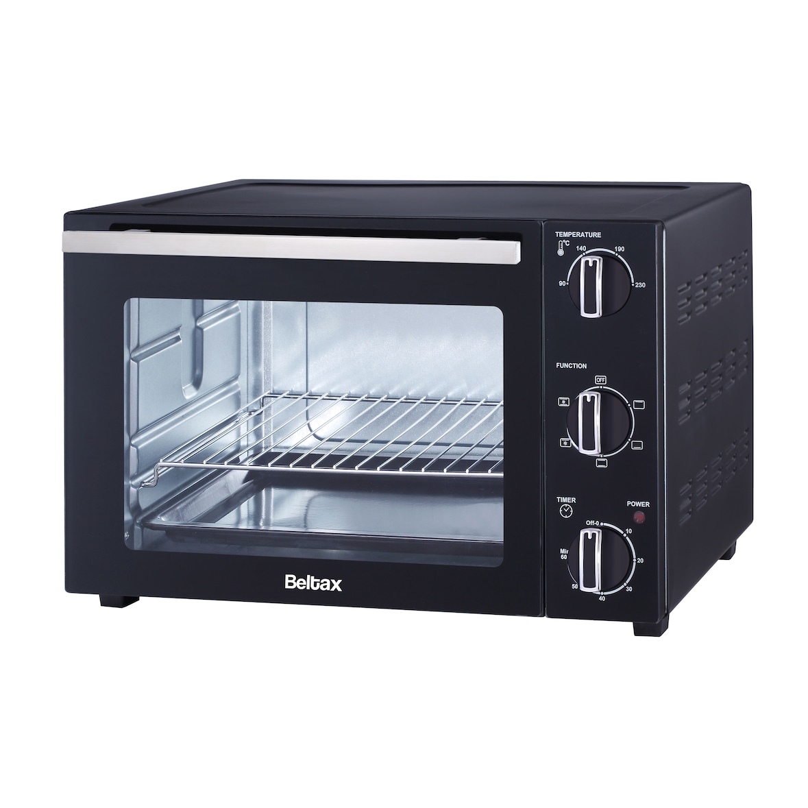 Horno BELTAX 48L BEO-2048, Capacidad: 48L, Potencia: 1800W, Temperatura ajustable hasta 230°C, Temporizador hasta 60 minutos