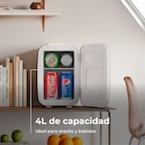 thumbnail of Nevera Mini EVVO F4WH Retro, 4 L, Blanco, Refrigeración, Bajo consumo y mantenimiento de calor