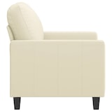 thumbnail of Fauteuil Crème 60 cm Similicuir Modèle Arvelionne