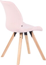 thumbnail of CHEFGASTRO 2er-Set Esszimmerstuhl MALIBU Samt HxBxT 87,5x49x58cm Pink Küchenstuhl