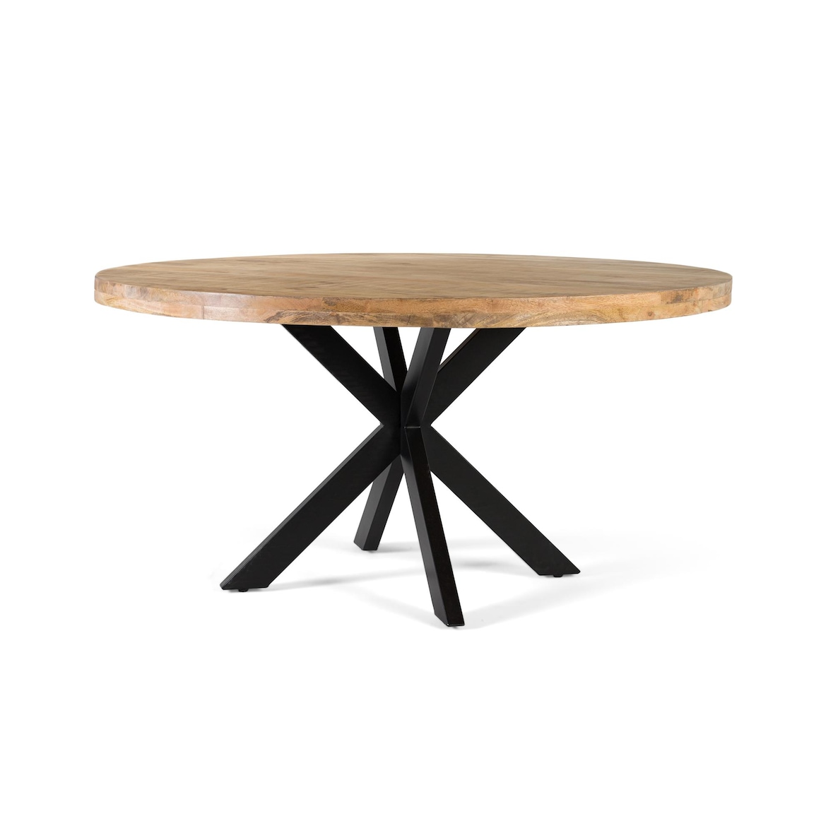 Mesa de comedor redonda 150cm diámetro de madera de mango
