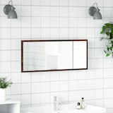 thumbnail of vidaXL LED-Badspiegel Braun Eichen-Optik 100x8,5x37 cm Holzwerkstoff