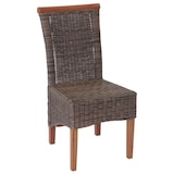 thumbnail of Set van 6 eetkamerstoel Savona, keukenstoel, rotan ~ zonder zitkussen
