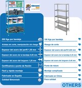 thumbnail of SimonRack Metallregal, 1800x800x300 mm, 5 Ebenen, Metallboden, 180 kg Biegepunkt, Anthrazit/Verzinkt - Simonclick