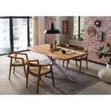 thumbnail of SIT Möbel Baumkante-Esstisch 180 cm aus Akazie | Platte 56 mm natur | Gestell Metall silbern | B 180 x T 100 x H 80 cm | 15202-40 | Serie TABLES & CO