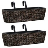 thumbnail of vidaXL Plantenbakken 2 st waterhyacint bruin