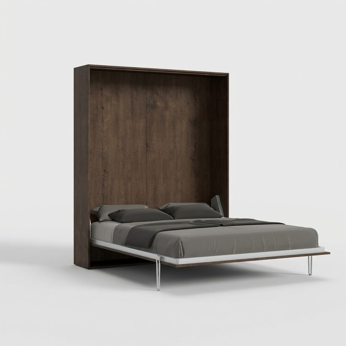 Cama de casal dobrável vertical Kentaro Noce