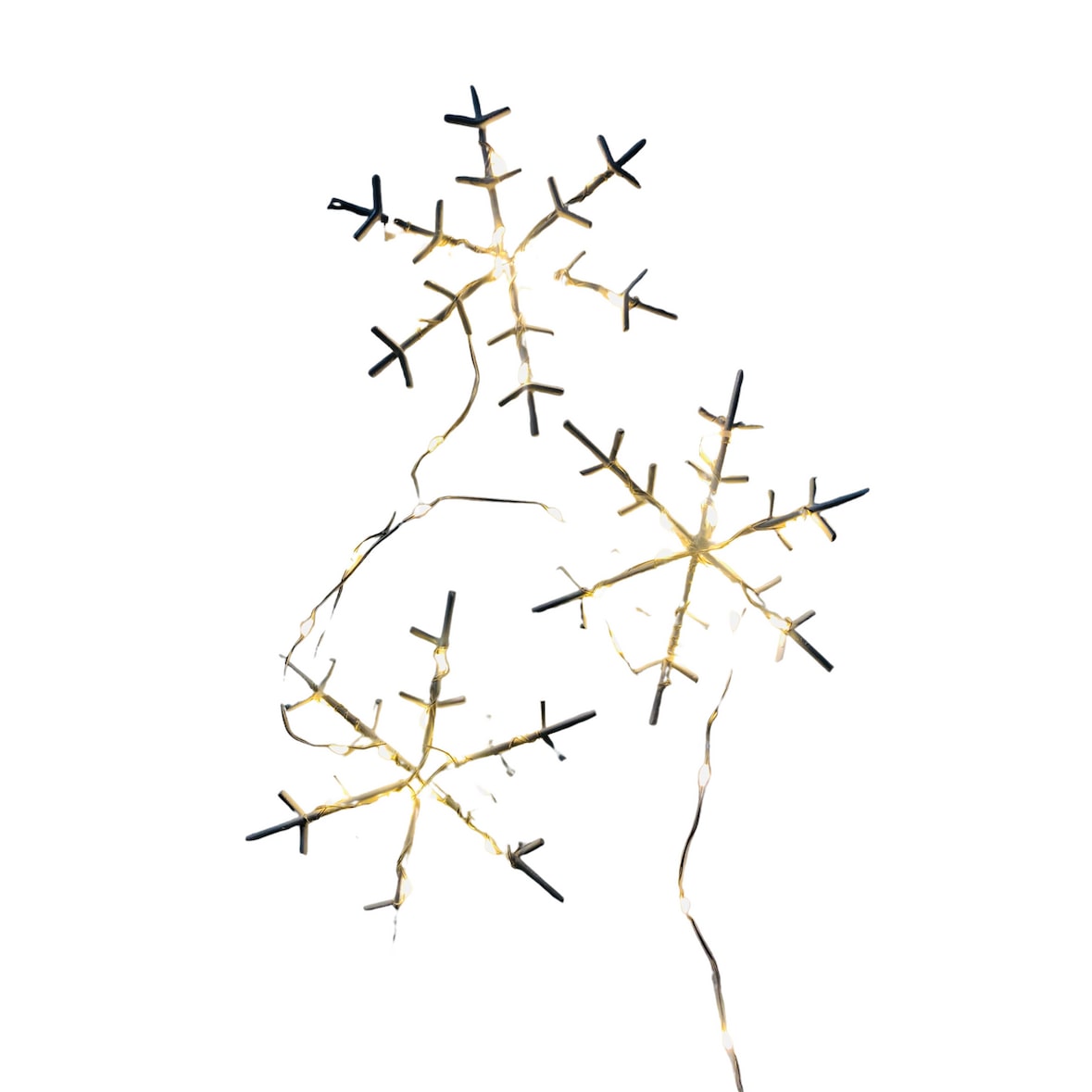 Tarrington House Tenda a LED a fiocco di neve, PVC/rame, lunghezza 1 m, 234 LED, 3,6 W, bianco caldo