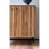 thumbnail of Hausbar Akazie Massivholz 95x90x41 cm Weinbar Echter Marmor, Kleine Bar Modern, Barschrank mit Türen und Weinregal, Spirituosenschrank mit