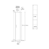 thumbnail of SARMOG COLONNA 1 ANTA H199 L38 KIT in truciolare nobilitato color ossido bianco