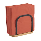 thumbnail of WellHome - Servethouder van metaal en bamboe in zwart 12,5x6x15 cm - A-mesa
