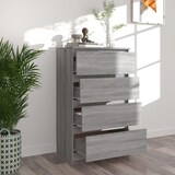thumbnail of vidaXL Dressoir 60x35x98,5 cm bewerkt hout grijs sonoma eikenkleurig