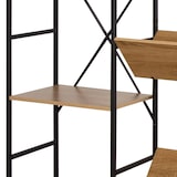 thumbnail of Max Home Estante de madeira 11 prateleiras 125x27x150 cm