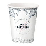 thumbnail of 100x Kaffeebecher CoffeeToGo Pappbecher Design COFFEE LOVERS 200ml