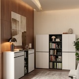 thumbnail of Aktenregal Universal schmal | 45x120x40 cm | Bücherregal Graphit | 30kg belastbar | Nischenregal Made in Germany | Büromöbel `Frankfurt` Kadima Design