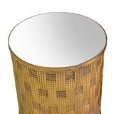 thumbnail of Vacchetti Tavolino metallo 1-2 oro con top a specchio tondo cm ø45h51,5