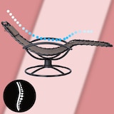 thumbnail of CASARIA® Sonnenliege Wetterfest Gartenliege mit Armlehne Kissen Liegestuhl Garten Braun